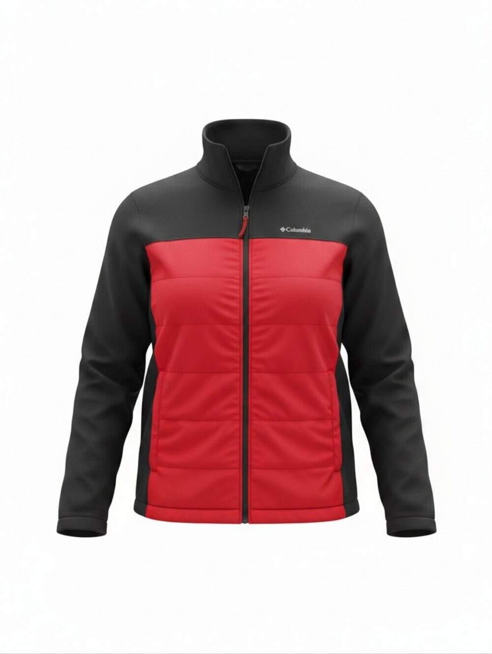 Columbia Powderlight II Red and Black Outdoor, Athletic, Women's Jacket Large